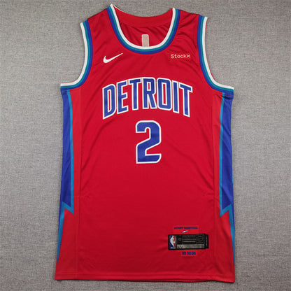 Detroit Pistons Cade Cunningham #2 2022 City Edition Swingman Jersey — Embroidered