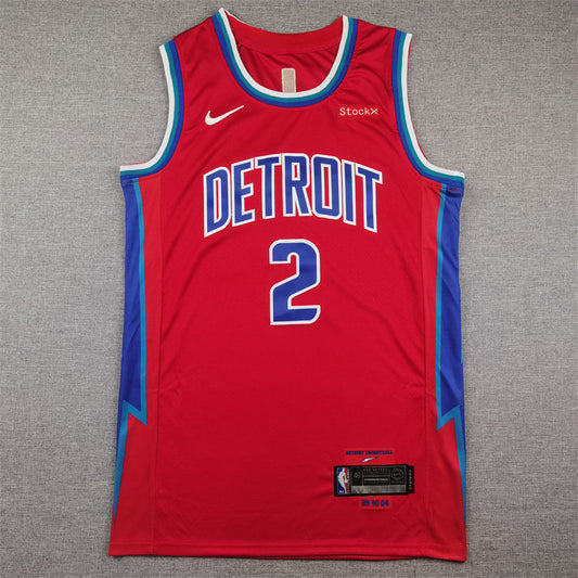 Detroit Pistons Cade Cunningham #2 2022 City Edition Swingman Jersey — Embroidered