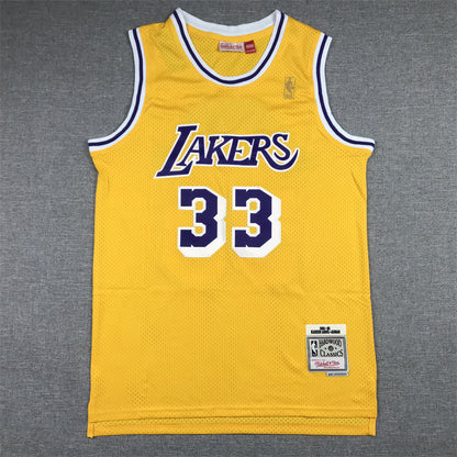 Kareem Abdul-Jabbar Los Angeles Lakers #33 1984-85 Throwback Jersey