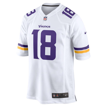 Justin Jefferson Minnesota Vikings Nike Game   Jersey - White（YOUTH）