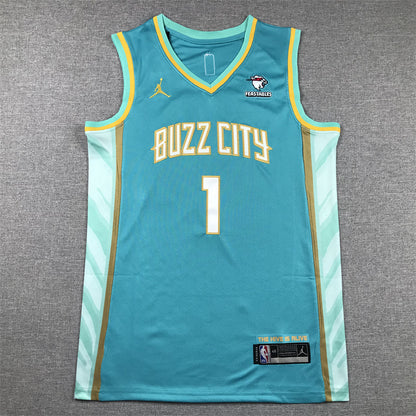 Charlotte Hornets LaMelo Ball #1 2024 City Edition Swingman Jersey - Embroidered