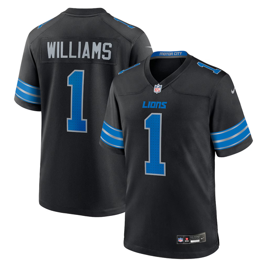 Men's Nike Jameson Williams Black Detroit Lions Alternate Game Player Jersey