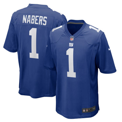 Malik Nabers New York Giants Nike    Game Jersey - Royal