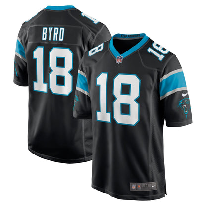 Damiere Byrd Carolina Panthers Nike Game   Jersey - Black