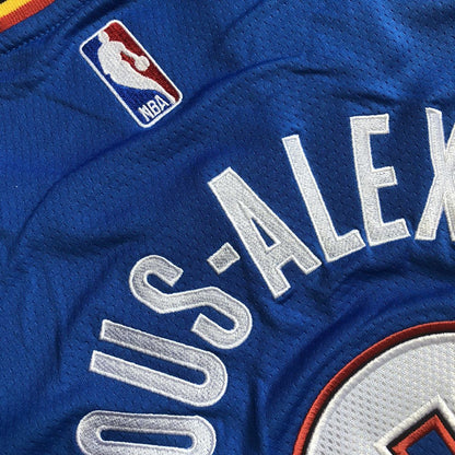 Shai Gilgeous-Alexander Oklahoma City Thunder Blue Embroidered  Jersey