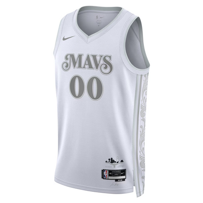 Unisex Dallas Mavericks White 2024/25 Custom Swingman Jersey - City Edition