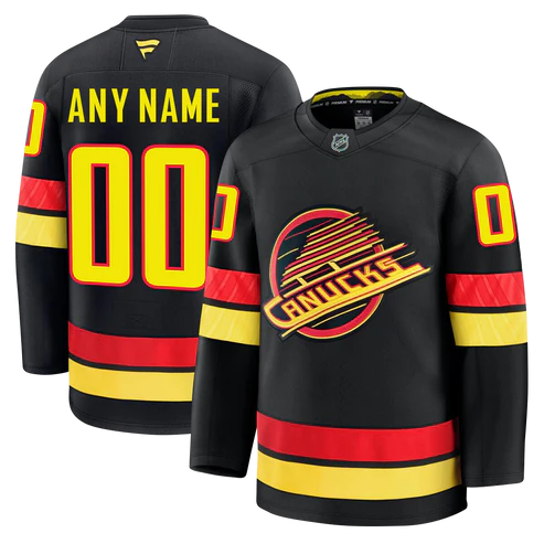 Customizable Vancouver Canucks 2024 Fanatics Premium Official NHL THIRD ALTERNATE Jersey