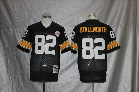 Pittsburgh Steelers Black  Vintage #82 STALLWORTH Jersey