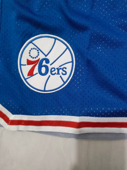 Philadelphia 76ers Blue Retro Pocket Shorts
