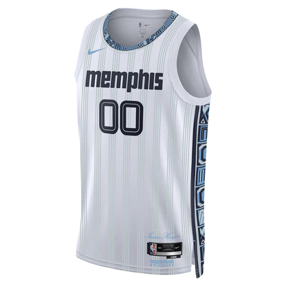 Memphis Grizzlies Nike White 2025/26 City Edition Swingman Custom Jersey