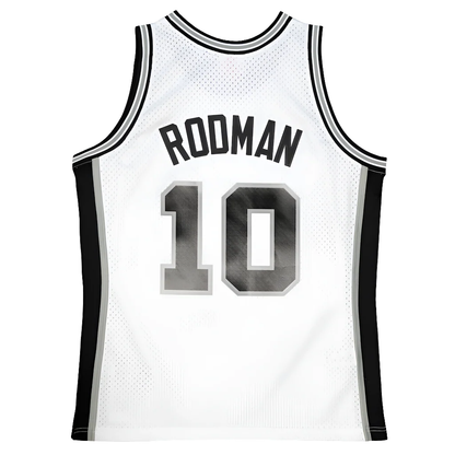 Dennis Rodman #10 San Antonio Spurs 1993-94 white Throwback Embroidered Jersey [Pre-Order]