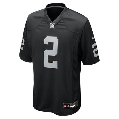 Men's Las Vegas Raiders Ashton Jeanty Nike Black 2025 NFL Draft First Round Pick Game Jersey