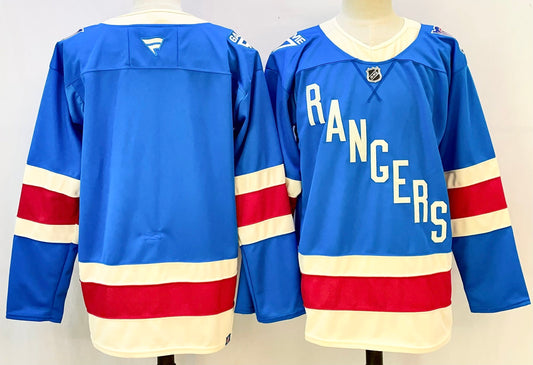 Men's New York Rangers Fanatics Blue Centennial Premium Blank Jersey