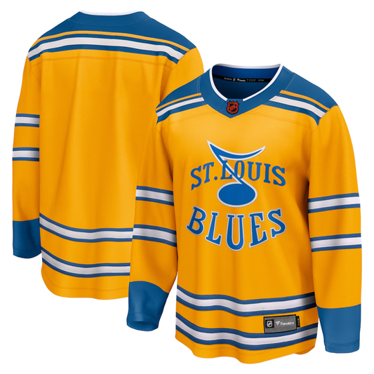 Men's St. Louis Blues Yellow Blank Jersey