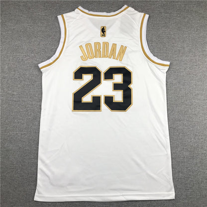 Chicago Bulls Michael Jordan #23 "Platinum" City Edition Swingman Jersey – Embroidered