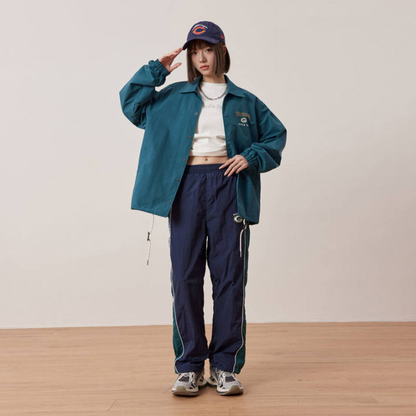 NFL Super Bowl Packers Coach Jacket American Retro Sports Training Print Windproof Quick Dry Jacket