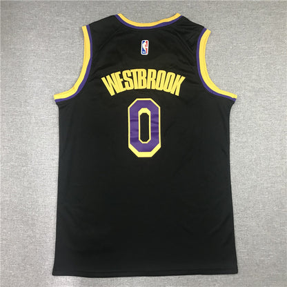 Russell Westbrook #0 Los Angeles Lakers City Edition Swingman Jersey — Embroidered