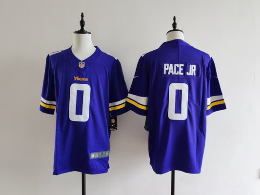 Men's Minnesota Vikings Ivan Pace Jr Nike Jersey -  Purple#0