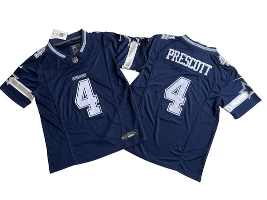 Dallas Cowboys 4# Dak Prescott  Limited Jersey-Dark blue