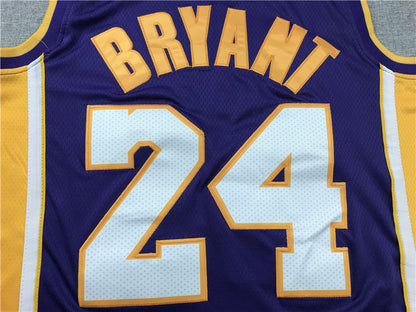 Los Angeles Lakers #24 Kobe Bryant Retired Purple Jersey