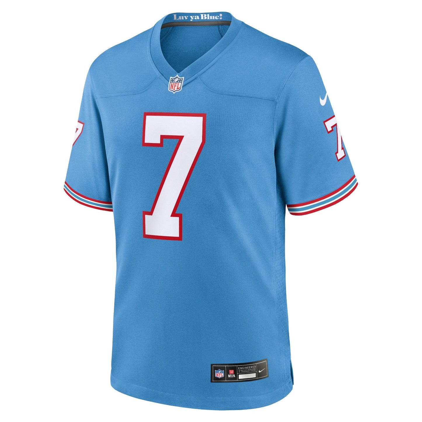 Malik Willis Tennessee Titans Nike Oilers Throwback Alternate Game   Jersey - Light Blue