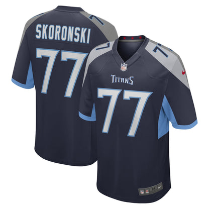 Peter Skoronski Tennessee Titans Nike  Game Jersey - Navy
