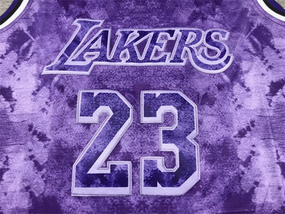 Lebron James LA Lakers Purple Jersey #23