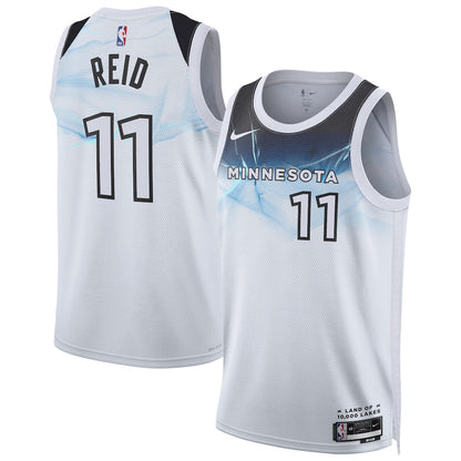 Unisex Minnesota Timberwolves Naz Reid  White 2024/25 Swingman  Jersey - City Edition