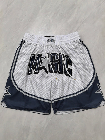 Orlando Magic 2025 White Stripe City Edition Pocket Shorts