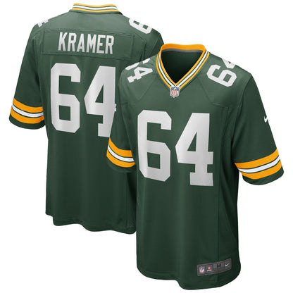 Jerry Kramer Green Bay Packers Nike Game Retired   Jersey - Green