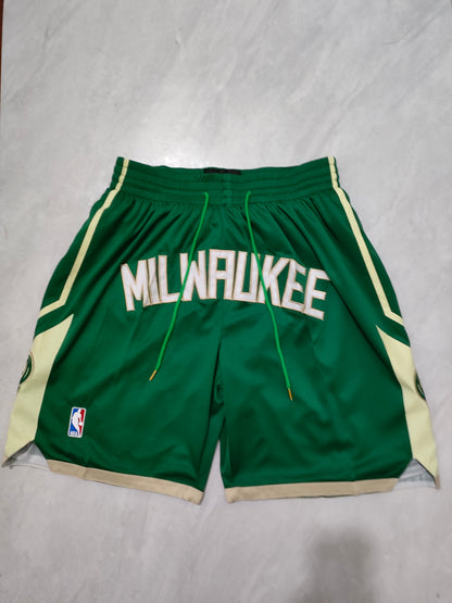 JUST DON Milwaukee Bucks Pocket Shorts