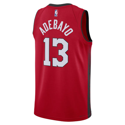Unisex Miami Heat Bam Adebayo Red 2024/25 Swingman Jersey - City Edition