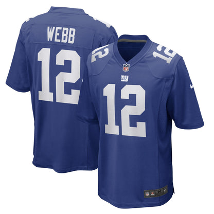 Davis Webb New York Giants Nike Game   Jersey - Royal