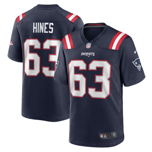 Chasen Hines New England Patriots Nike Game   Jersey - Navy
