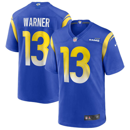 Kurt Warner Los Angeles Rams Nike Game Retired   Jersey - Royal