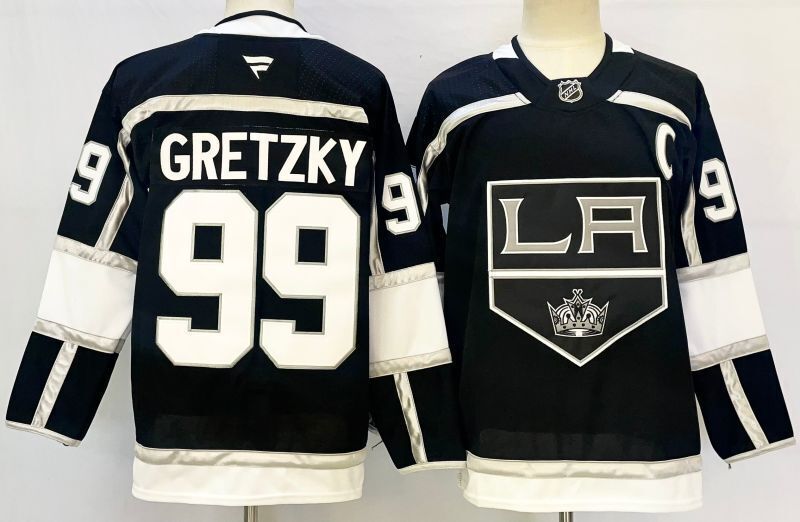 Men's Los Angeles Kings Wayne Gretzky #99  Black Player Jersey