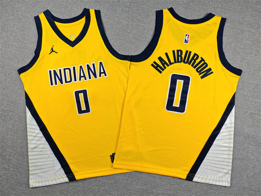 Youth Tyrese Haliburton Indiana Pacers #0   Embroidered  Jersey
