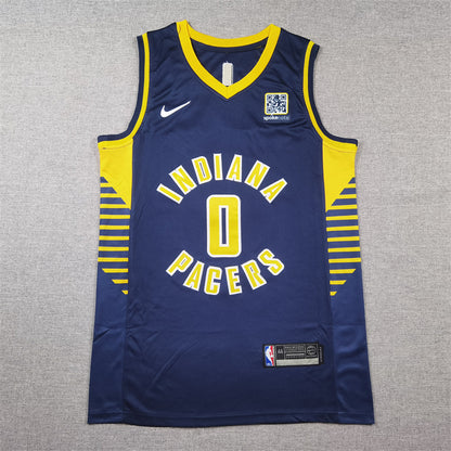 Indiana Pacers Tyrese Haliburton #0 City Edition Swingman Jersey - Embroidered