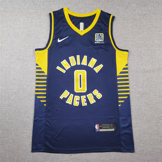 Indiana Pacers Tyrese Haliburton #0 City Edition Swingman Jersey - Embroidered