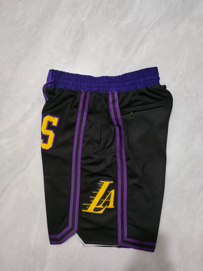 Los Angeles Lakers 2024 Black City Edition Pocket Shorts