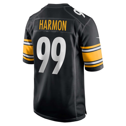 Men's Pittsburgh Steelers Derrick Harmon Nike Black 2025 NFL Draft First Round Pick Game Jersey