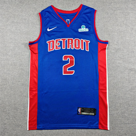 Detroit Pistons Cade Cunningham #2 City Edition Swingman Jersey — Embroidered