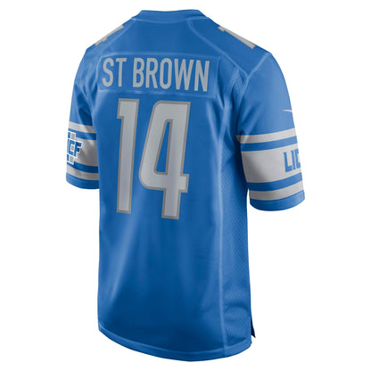 Amon-Ra St. Brown Detroit Lions Nike Game   Jersey - Blue