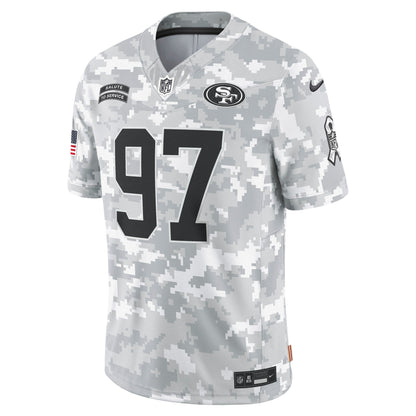 Nick Bosa San Francisco 49ers Nike 2024 Salute to Service Limited Jersey - Arctic Camo