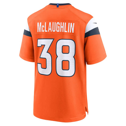Jaleel McLaughlin Denver Broncos Nike Team Game Jersey -  Orange
