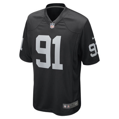 Bilal Nichols Las Vegas Raiders Nike Game   Jersey - Black