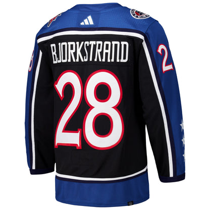 Oliver Bjorkstrand Columbus Blue Jackets   Reverse Retro 2.0   Jersey - Black