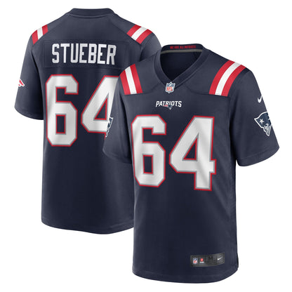 Andrew Stueber New England Patriots Nike Game   Jersey - Navy