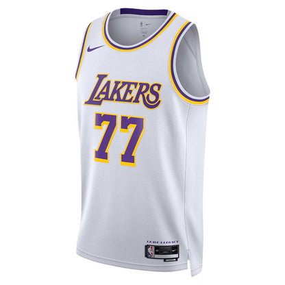 Los Angeles Lakers Nike Association Edition Swingman Jersey - White - Luka Dončić