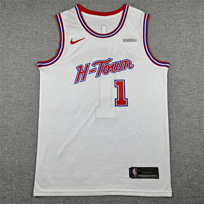 Houston Rockets Amen Thompson #1 2026 City Edition Swingman – Embroidered Jersey